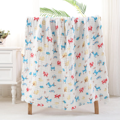 Toalla de Baño para Bebé con Acolchado Seersucker de Seis Capas - Image 61