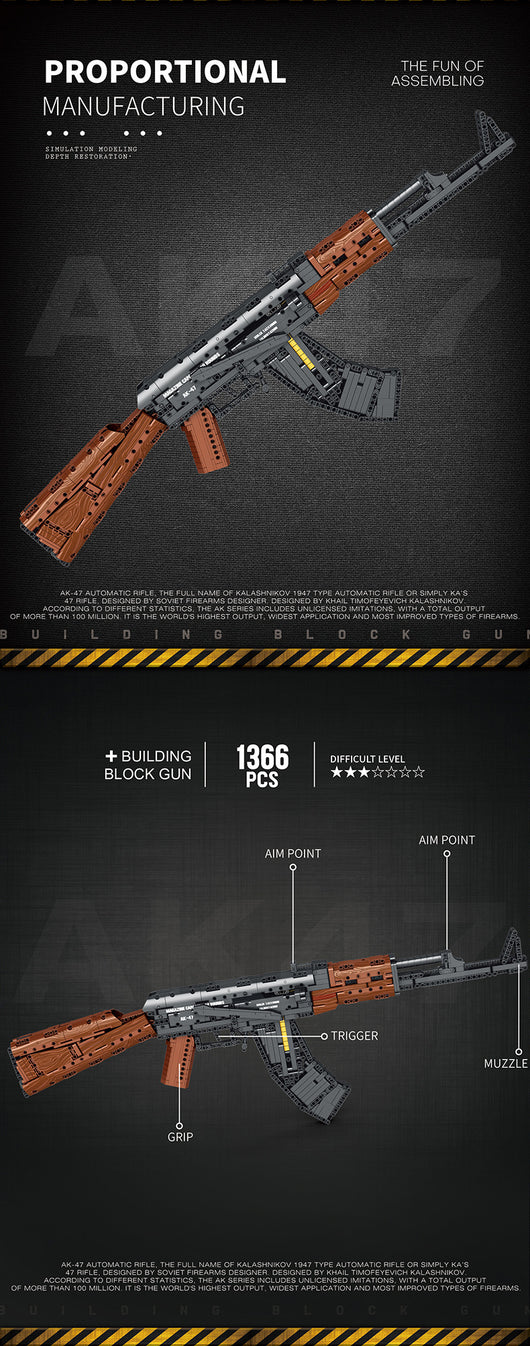 Juego de Construcción Militar AK47 - Bloques Educativos para Niños - Image 7