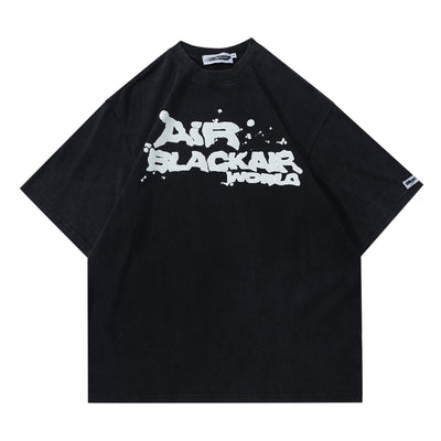Camiseta Casual Unisex con Alfabeto Graffiti Retro y Diseño Personalizado - Image 15