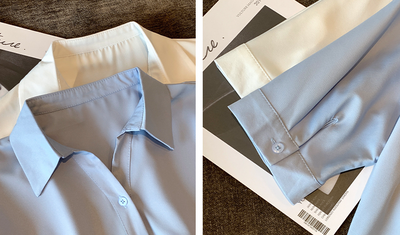 Blusa Elegante de Gasa con Escote V y Mangas Cortas - Image 12