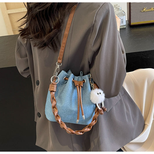 Bolso Bandolera Tipo Cubo Portátil de Un Solo Hombro - Image 9