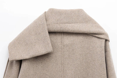 Abrigo Capa Estilo Francés con Diseño Tejido para Mujer - Image 8
