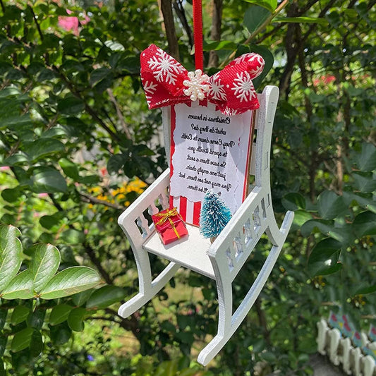 Adorno Navideño Silla del Cielo - Decoración Nostálgica