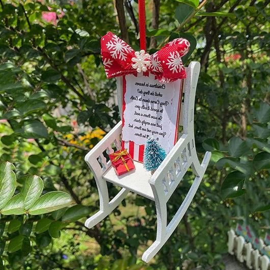 Adorno Navideño Silla del Cielo - Decoración Nostálgica