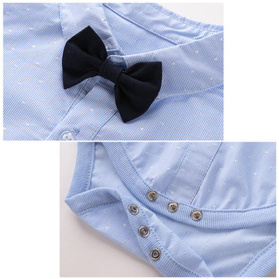 Traje Corto Británico para Bebé Niño - Overol Elegante de Verano - Image 6