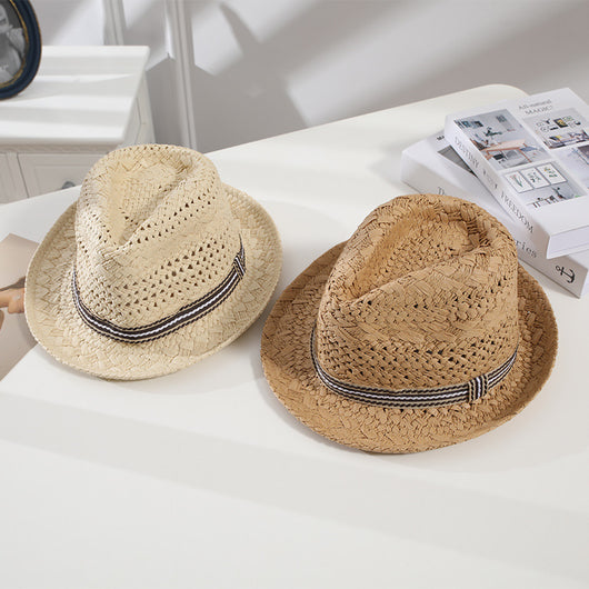 Sombrero de Paja Panamá para Padres e Hijos - Protección Solar Ceremonia Británica - Image 9