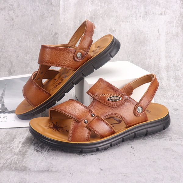 Zapatos de Playa para Hombre en Cuero Genuino - Estilo Verano