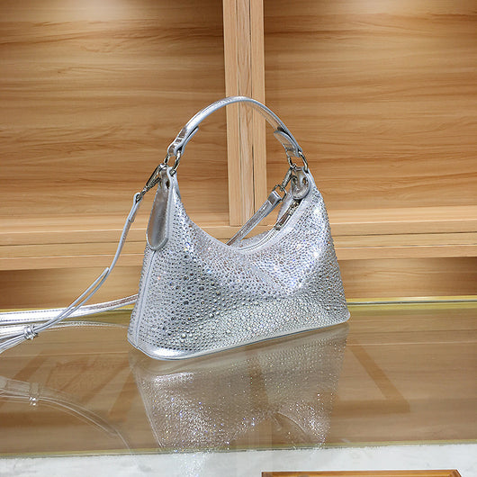 Bolso de Noche Elegante con Strass - Cartera de Gran Capacidad para Mujer - Image 8