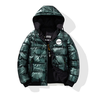 Abrigo Acolchado Grueso para Hombre Talla Grande - Chaqueta de Algodón con Capucha - Image 7