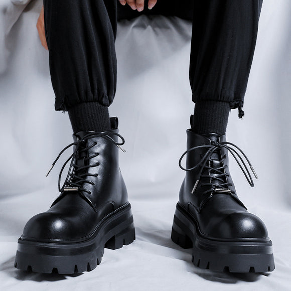 Botas de Trabajo Negras para Motocicleta