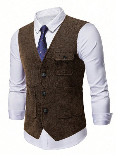 Chaleco Ejecutivo de Corte Clásico para Hombre - Image 15