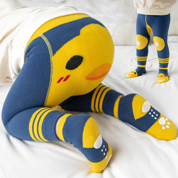 Leggings de Gateo en Algodón Peinado con Diseño Infantil