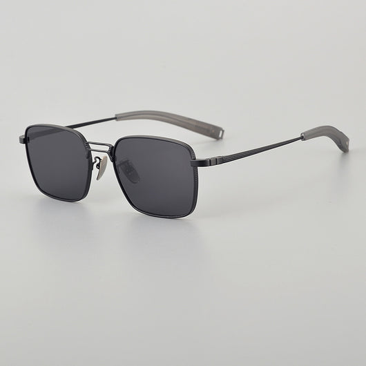 Gafas de Titanio Puro con Diseño Cuadrado Doble Varilla para Miopía Hombre - Image 6