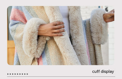 Capa con Capucha Rayada para Otoño e Invierno - Image 12