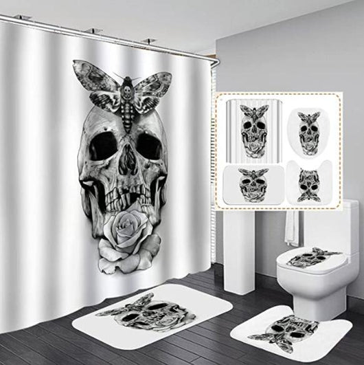 Cortina de Baño Halloween Impresa Gruesa e Impermeable - Image 14