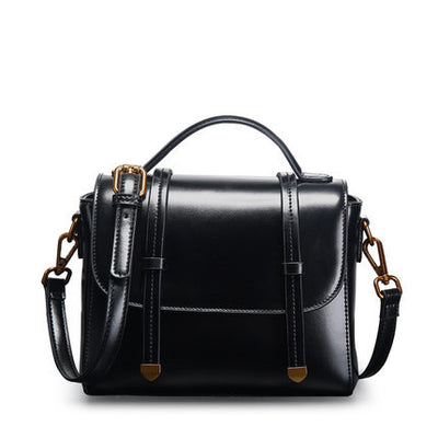 Bolso de Cuero Genuino para Mujer con Correa Diagonal Ajustable - Image 9