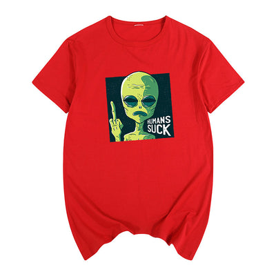 Camiseta Unisex de Manga Corta con Diseño de Caricatura Satírica - Image 30