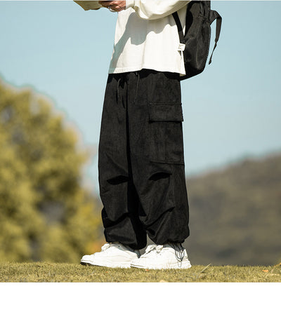 Pantalones de Pana Anchos Casuales para Otoño e Invierno - Image 16