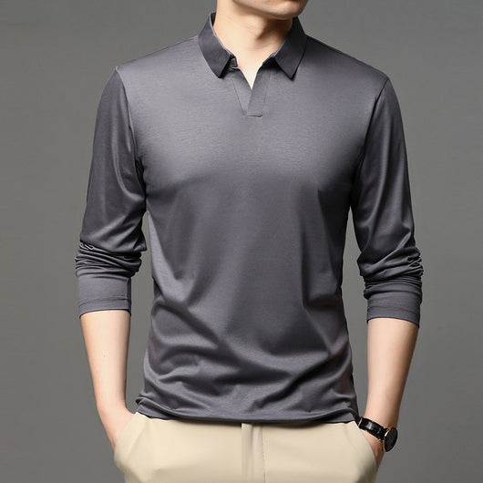 Camisa Casual de Algodón Puro para Hombre - Manga Larga Clásica - Image 5