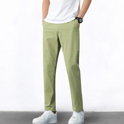 Pantalones Casuales Micro-elásticos Slim Ajustados Nueve Puntos para Niños