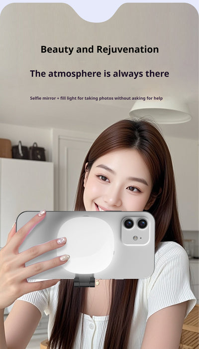 Luz LED Magnética para Selfies con Espejo de Maquillaje Portátil - Image 11