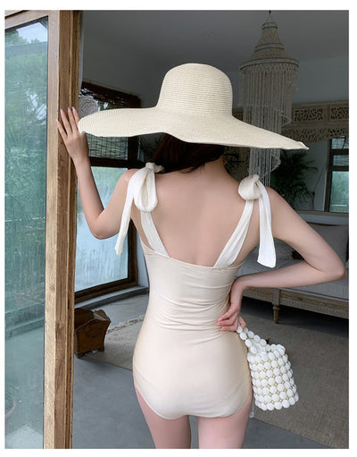 Traje de Baño Enterizo Triangular con Lazos para el Verano - Image 13