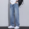 Pantalones Rectos Estilo Retro Americano con Forro Polar para Hombre