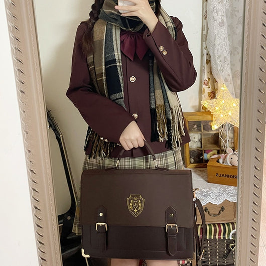 Bolsa Crossbody Escolar Uniforme de Estilo Universitario - Image 30