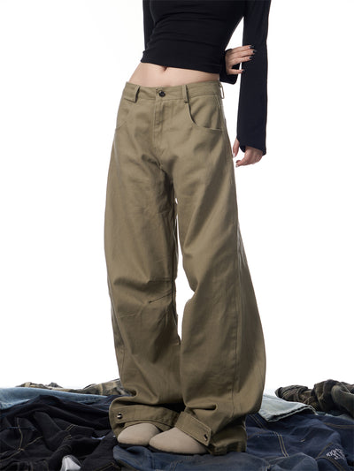 Pantalones Rectos Holgados Estilo Retro Americano - Image 14