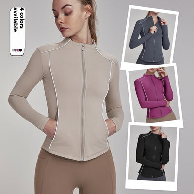 Abrigo Yoga Térmico para Mujer con Forro Polar y Diseño Reductor