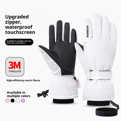 Guantes Esquí Impermeables con Pantalla Táctil para Hombre y Mujer