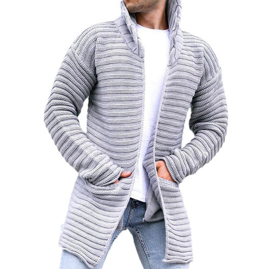 Abrigo Cuello Alto Manga Larga Color Sólido para Otoño e Invierno - Image 5
