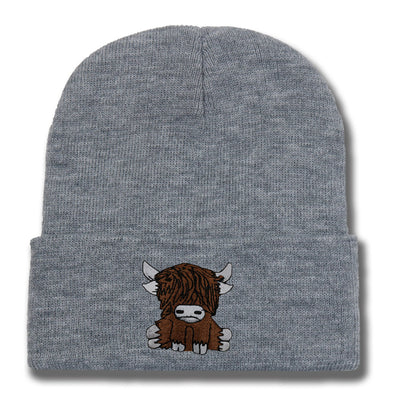 Gorro de Lana Tejido con Diseño de Yak Peludo - Abrigo Otoño e Invierno - Image 7