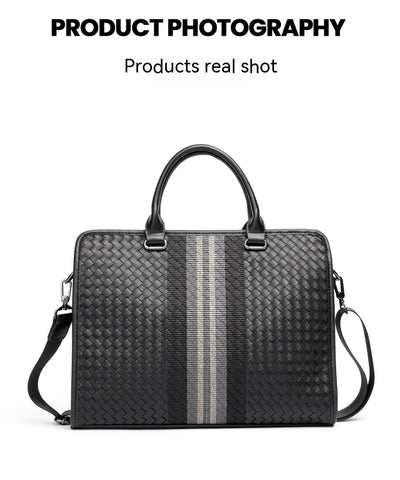 Maletín Profesional Hombre Crossbody Tejido - Bolsa Ejecutiva para Computadora - Image 21