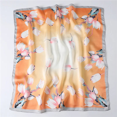 Pañuelo de Seda Floral Versátil para Cualquier Ocasión - Image 9
