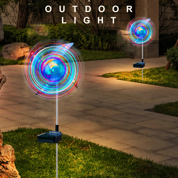 Molino Solar LED para Jardín - Decoración Exterior Luminosa con Energía Renovable
