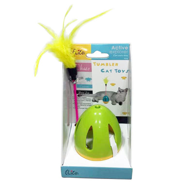 Juguete Interactivo para Gatos con Plumas y Campana - Image 7