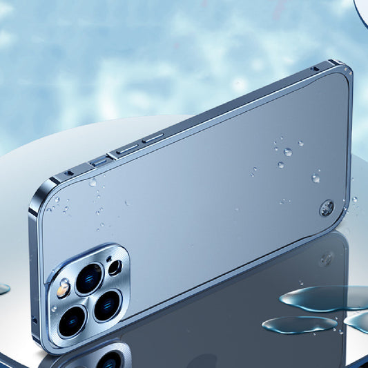 Funda para Teléfono con Marco Metálico y Diseño de Caballito de Mar