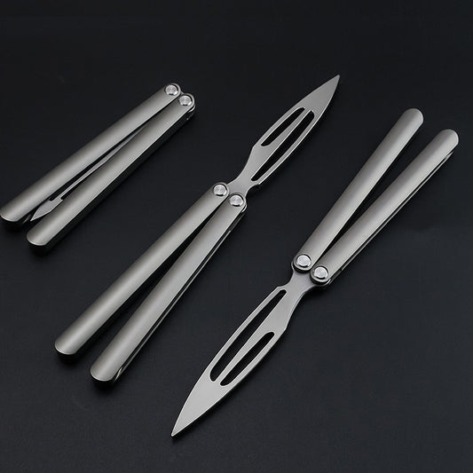 Cuchillo Mariposa de Aleación de Titanio Premium - Navaja Plegable de Colección