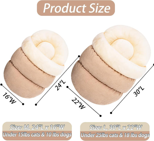 Cama Cálida para Perros y Gatos - Cueva Acogedora de Felpa Suave con Aislamiento Térmico - Image 2