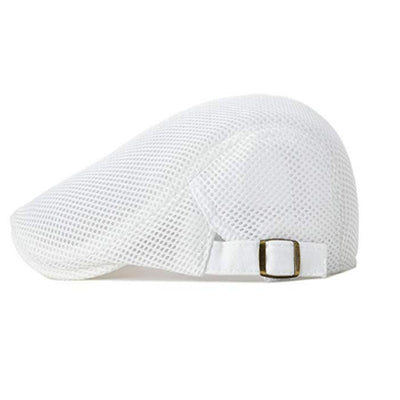 Boina Ajustable de Malla Estilo Newsboy - Gorra Plana Vintage - Image 14