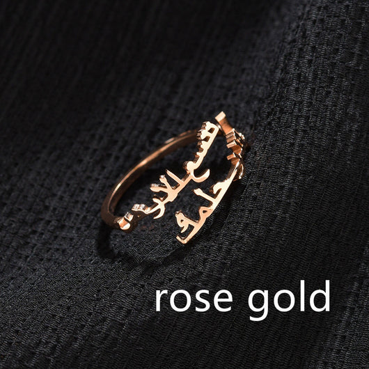 Anillo de Acero Titanio Personalizado con Nombre - Image 7
