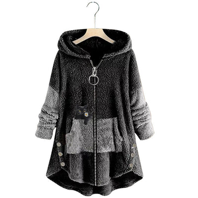 Suéter Acolchado Doble Faz con Capucha - Manga Larga Estilo Europeo - Image 10
