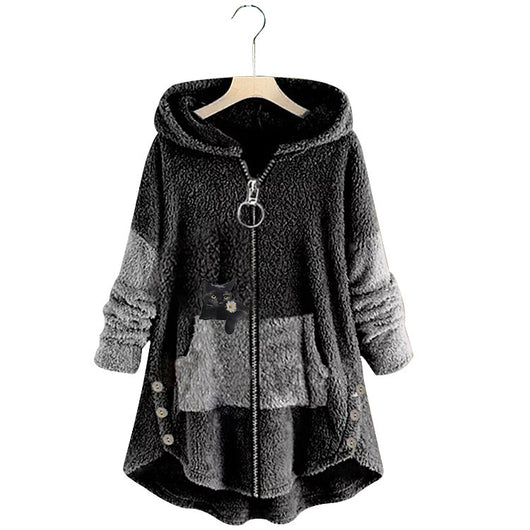 Suéter Acolchado Doble Faz con Capucha - Manga Larga Estilo Europeo - Image 10