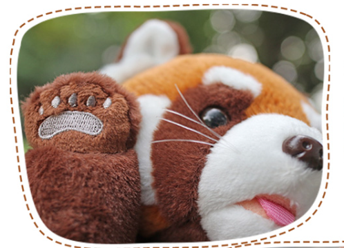 Peluche Panda Rojo Sorprendido Station Style - Image 7
