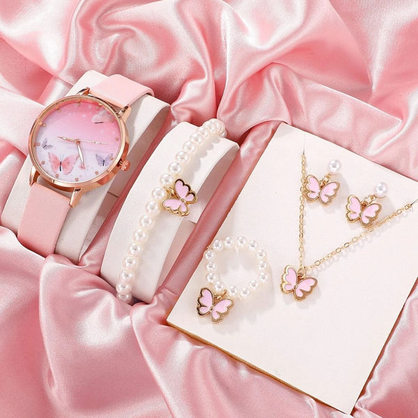 Reloj Pulsera de Moda para Mujer - Conjunto Elegante