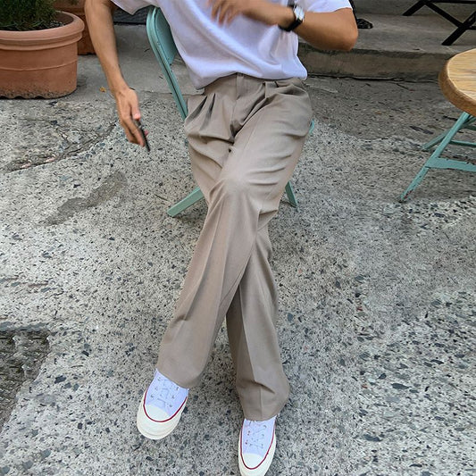 Pantalón Recto Oversize con Efecto Drapeado para Hombre - Image 2