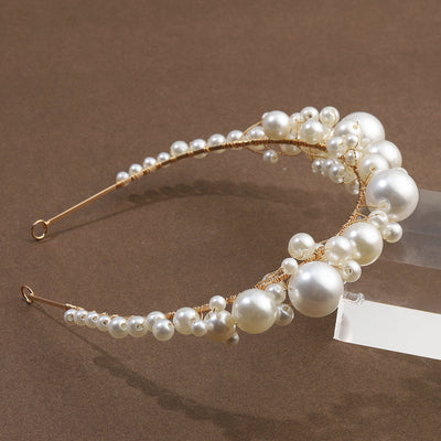 Diadema Nupcial Retro con Perlas - Diseño Minimalista Elegante - Image 5