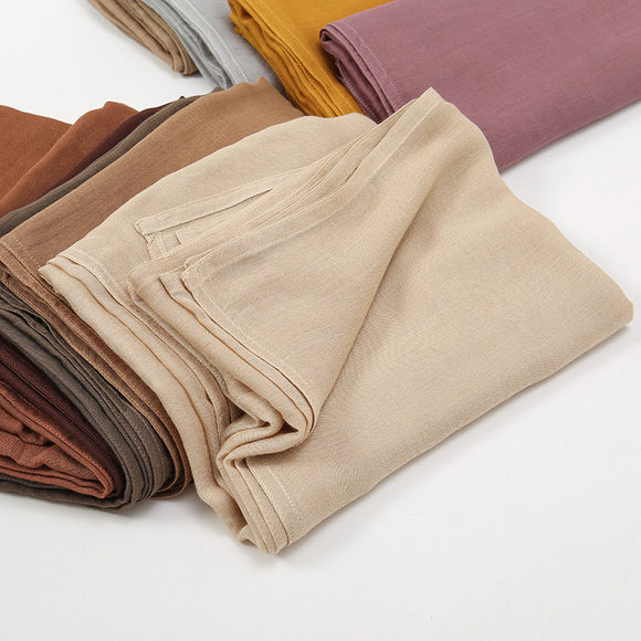 Pañuelo Modal Rayon Malayo Indonesio Colores Sólidos Transpirable