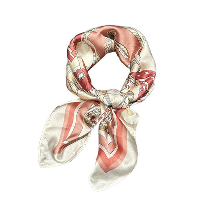 Pañuelo Floral de Seda Artificial para Mujer - Image 5